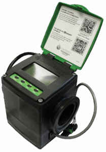 Auto-Batch High-Flow meter with Bluetooth wireless connectivity QR code in lid