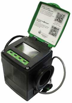 Auto-Batch High-Flow meter with Bluetooth wireless connectivity QR code in lid