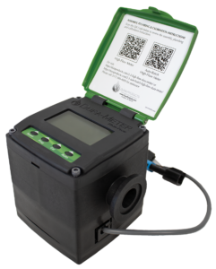 1" Auto-Batch High-Flow Meter with lid open