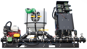 FastBatch Multijet with cone, meters, pumps, auto-batch high flow system
